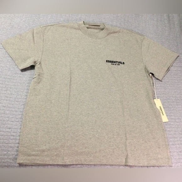 Fear of God Other - Essentials Fear of God Men's Dark Oatmeal Short Sleeve T-Shirt